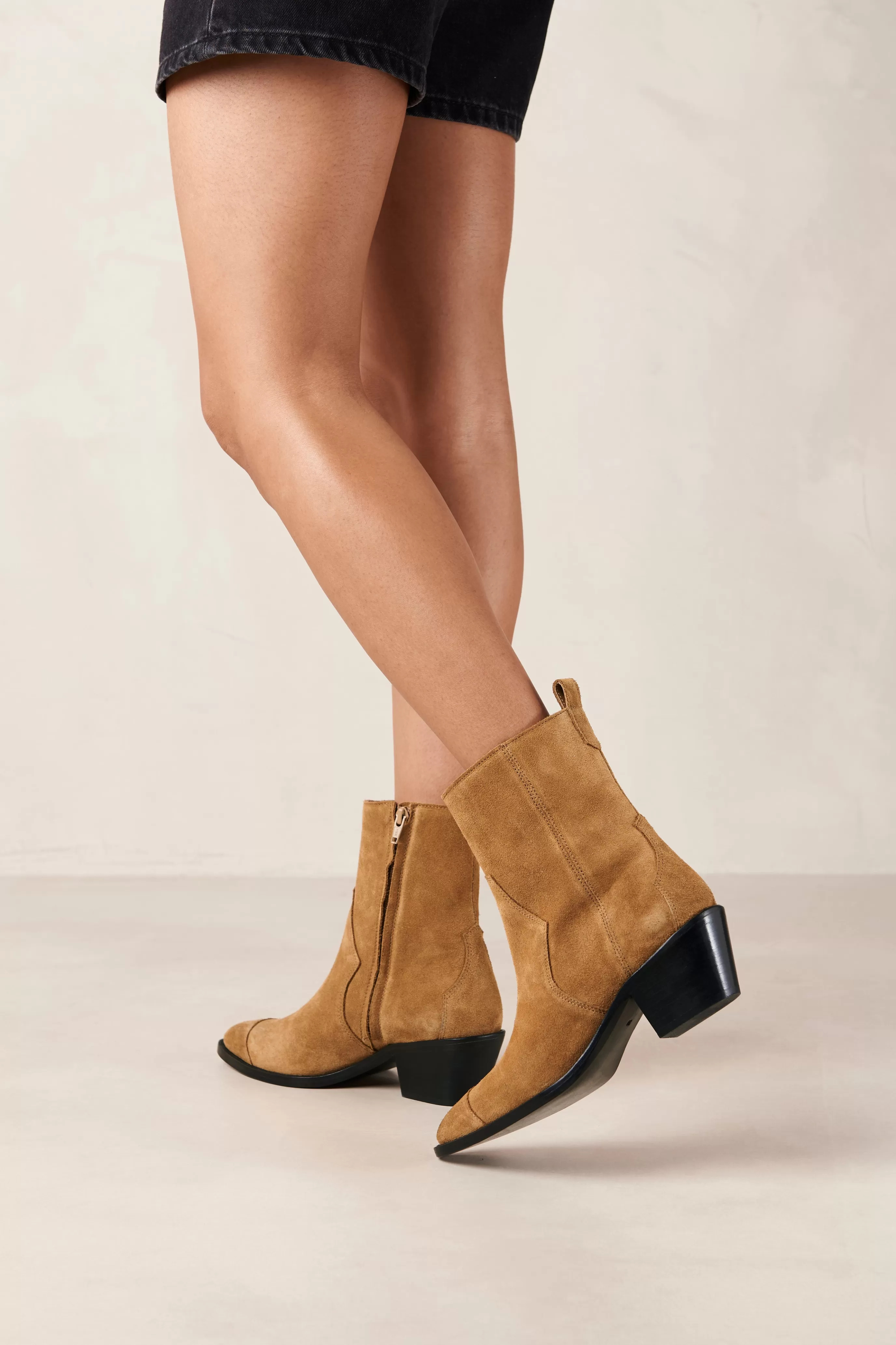 Outlet Austin - Suede Cowboy Ankle Boots BOTAS Novedad