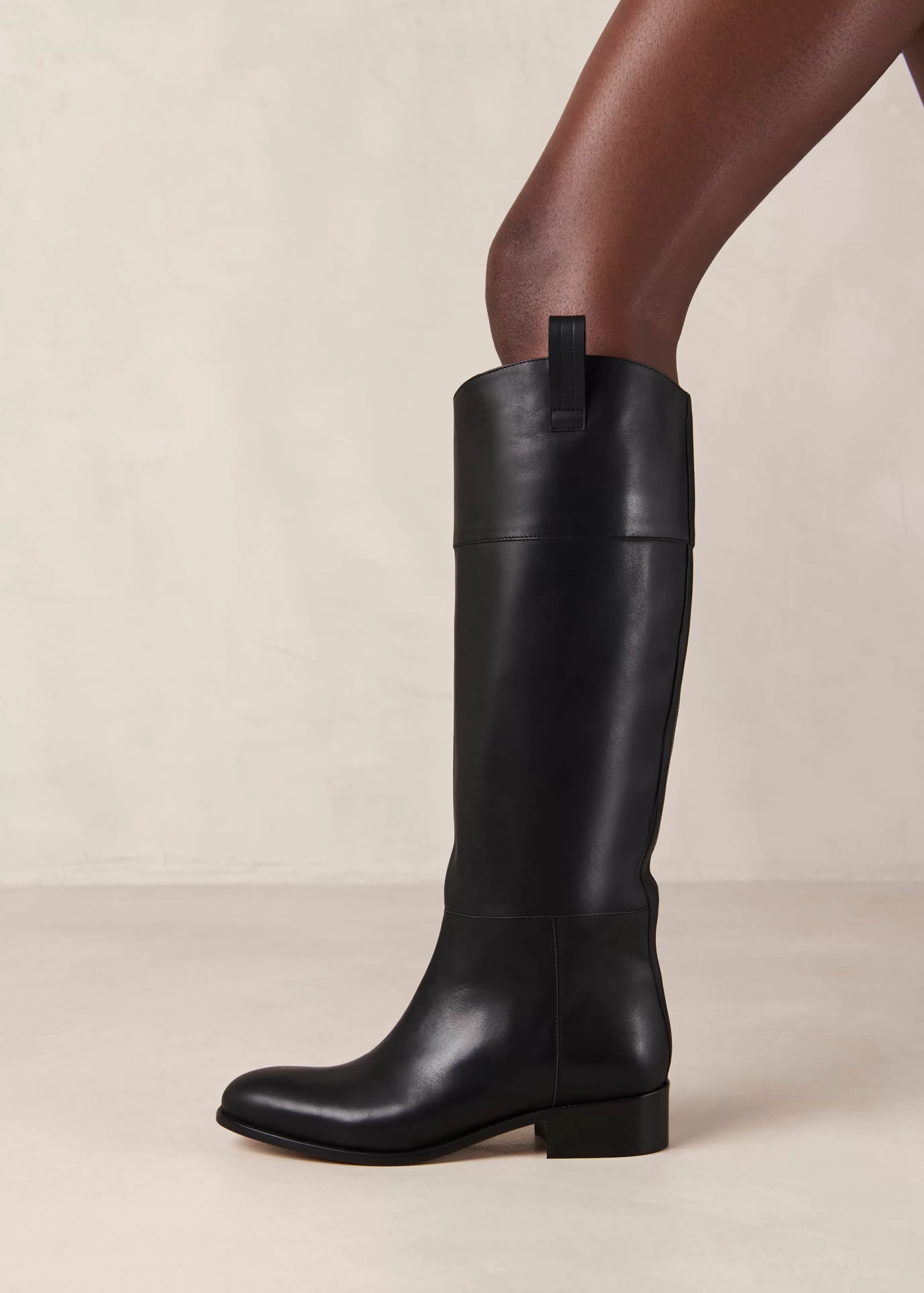 Best Billie Botas De Cuero Negro BOTAS Novedad