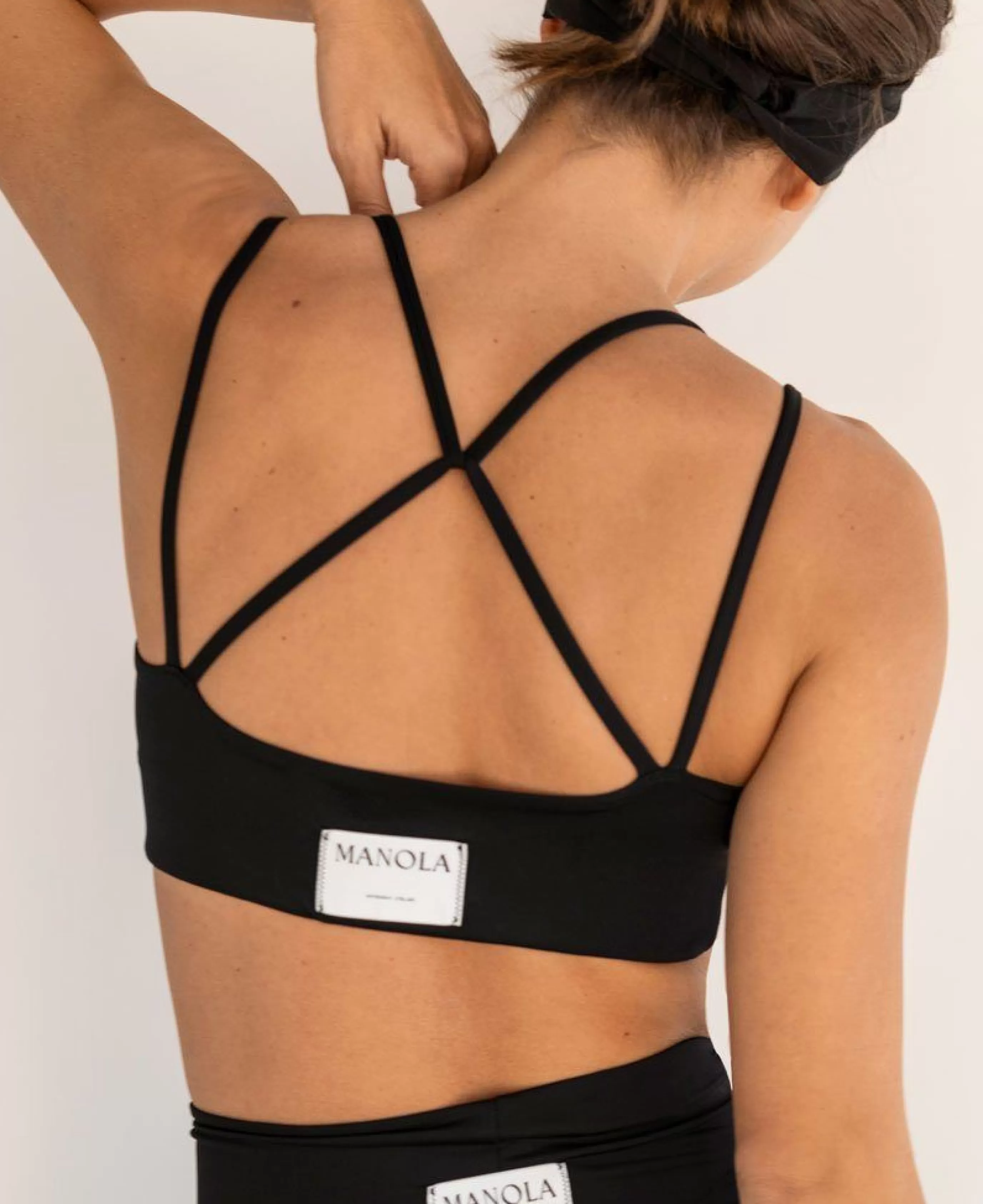 Cheap Crossed Back - Top Negro ROPA DEPORTIVA