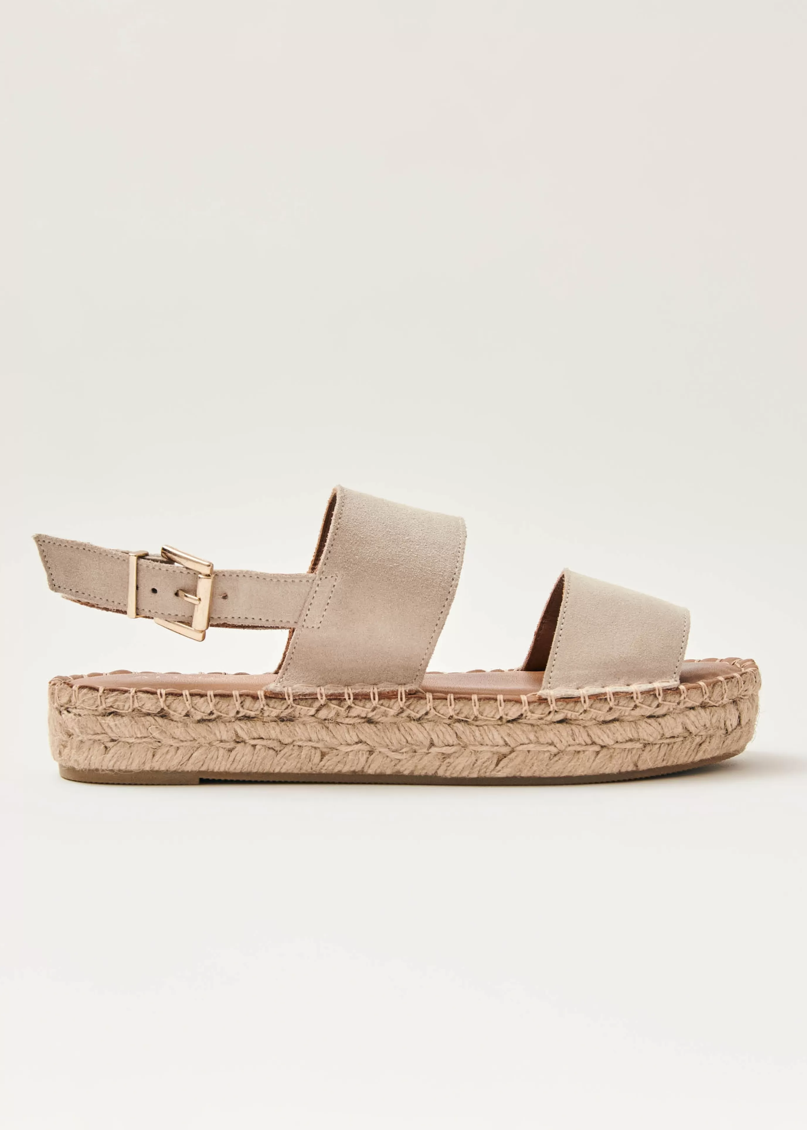 Fashion Double Strap - Alpargatas Beige De Ante ALPARGATAS