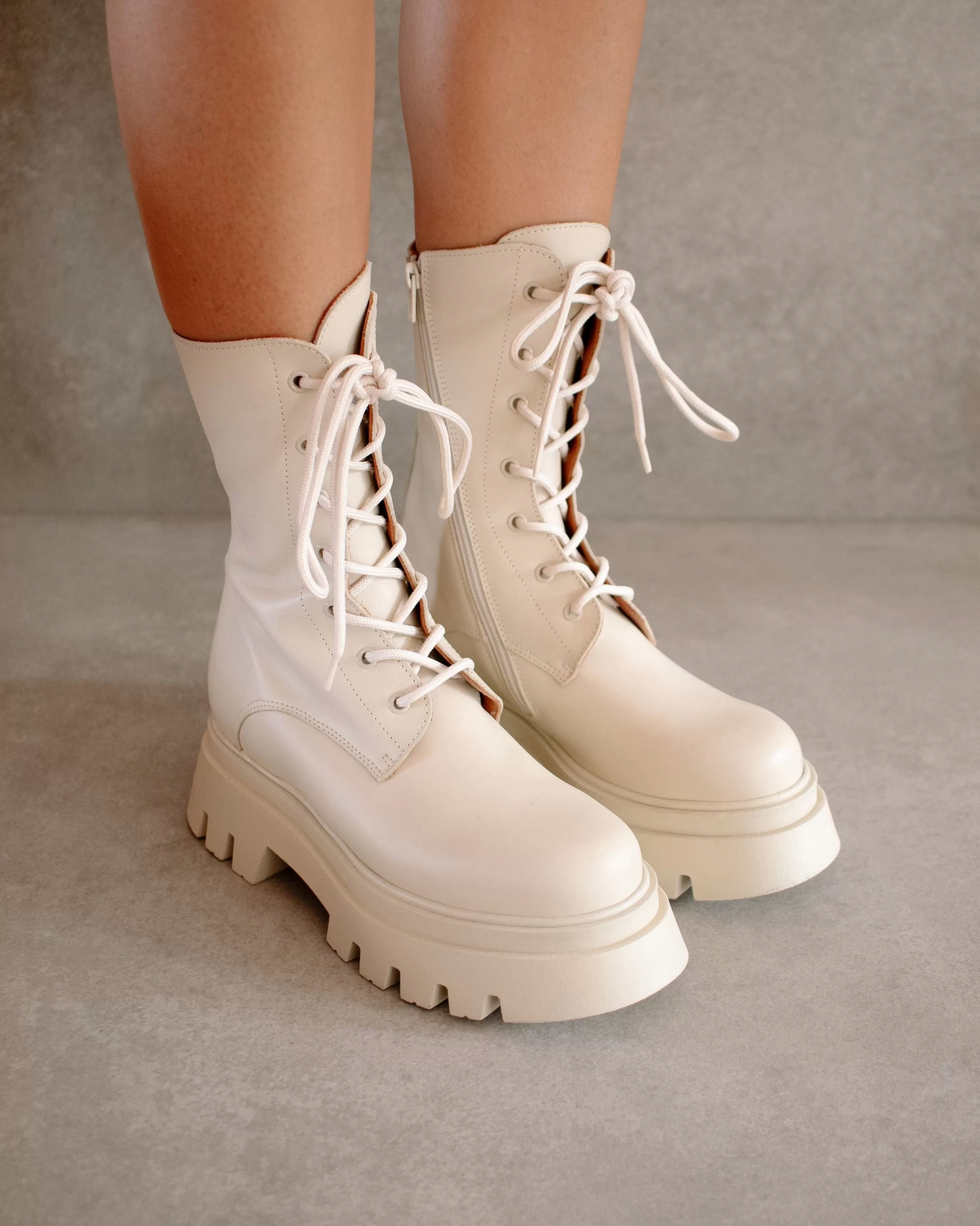 New Globetrotter - Botas De Piel Blanca BOTAS Novedad