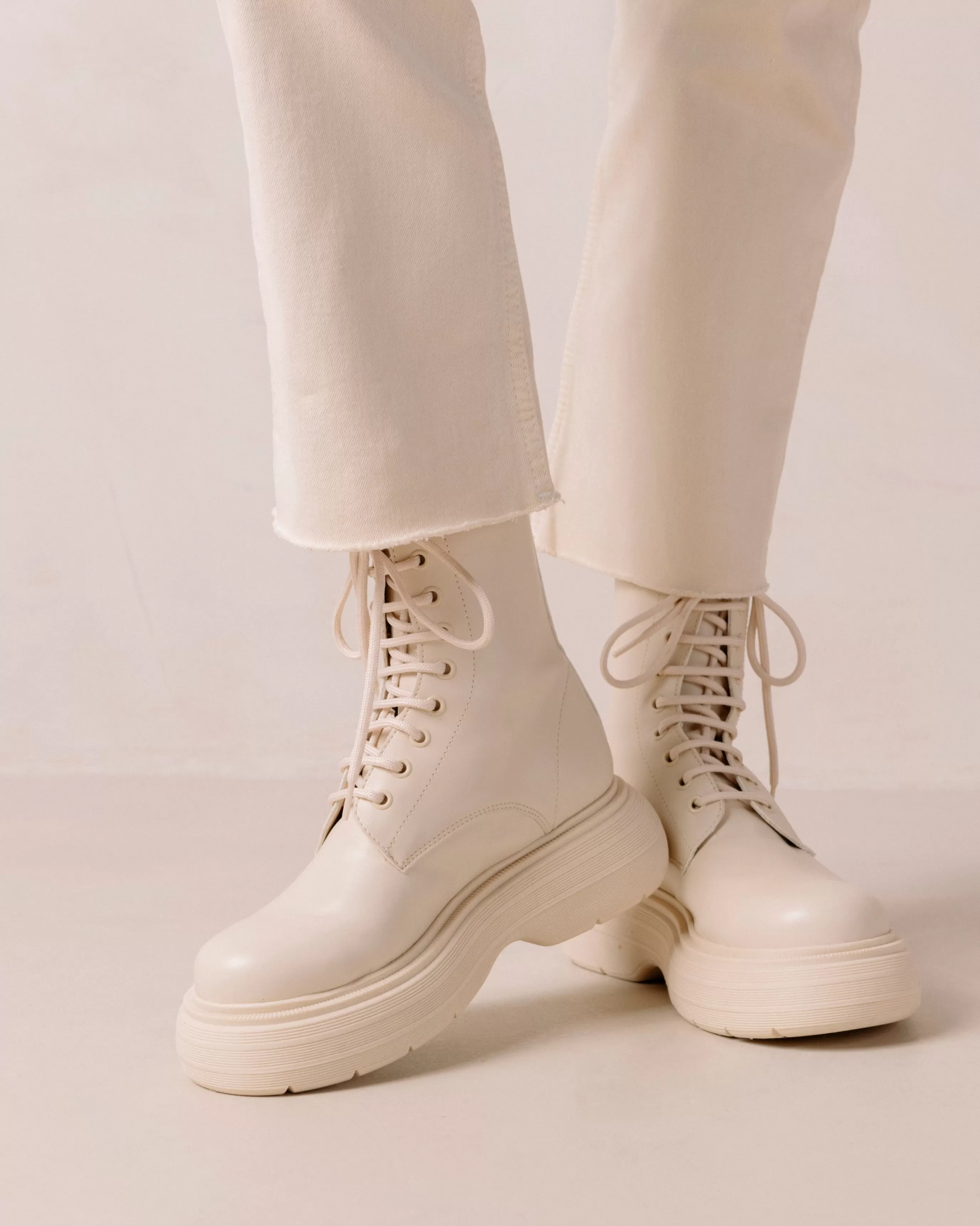 Flash Sale Gouache - Botas De Piel Vegana Blancas BOTAS Novedad