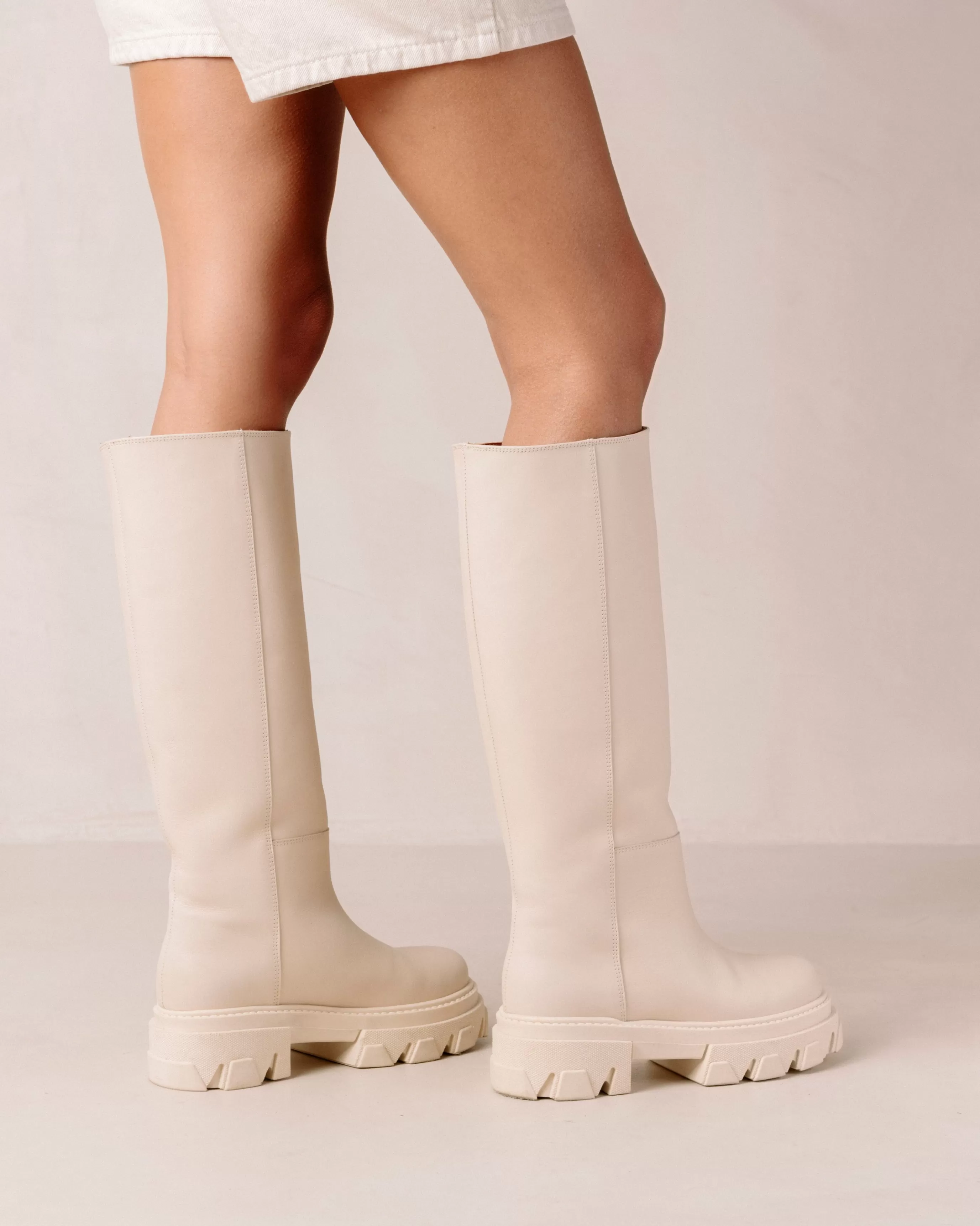 Clearance Katiuska - Botas Blancas De Piel BOTAS Novedad