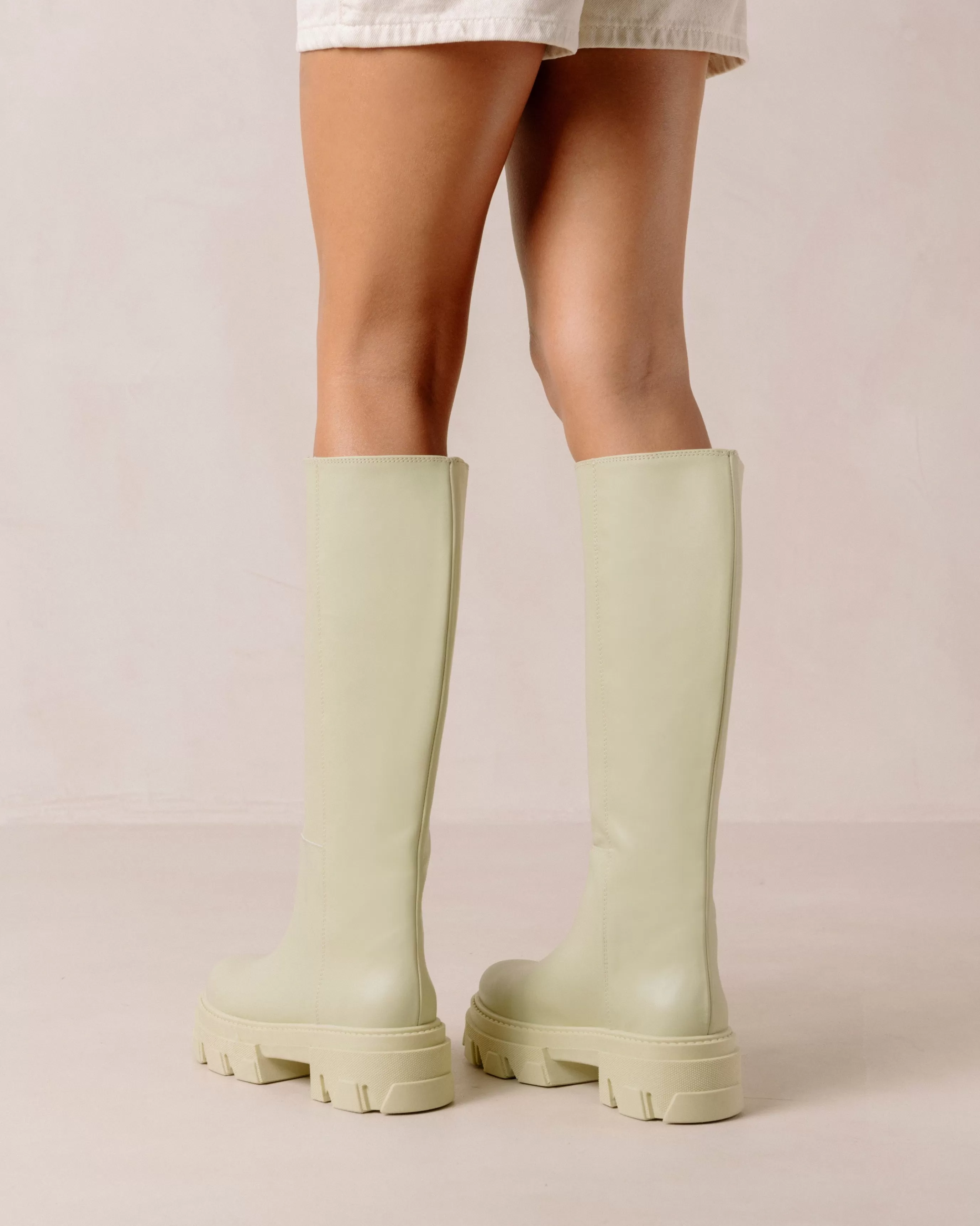 Discount Katiuska - Botas Verde Claro De Piel BOTAS Novedad