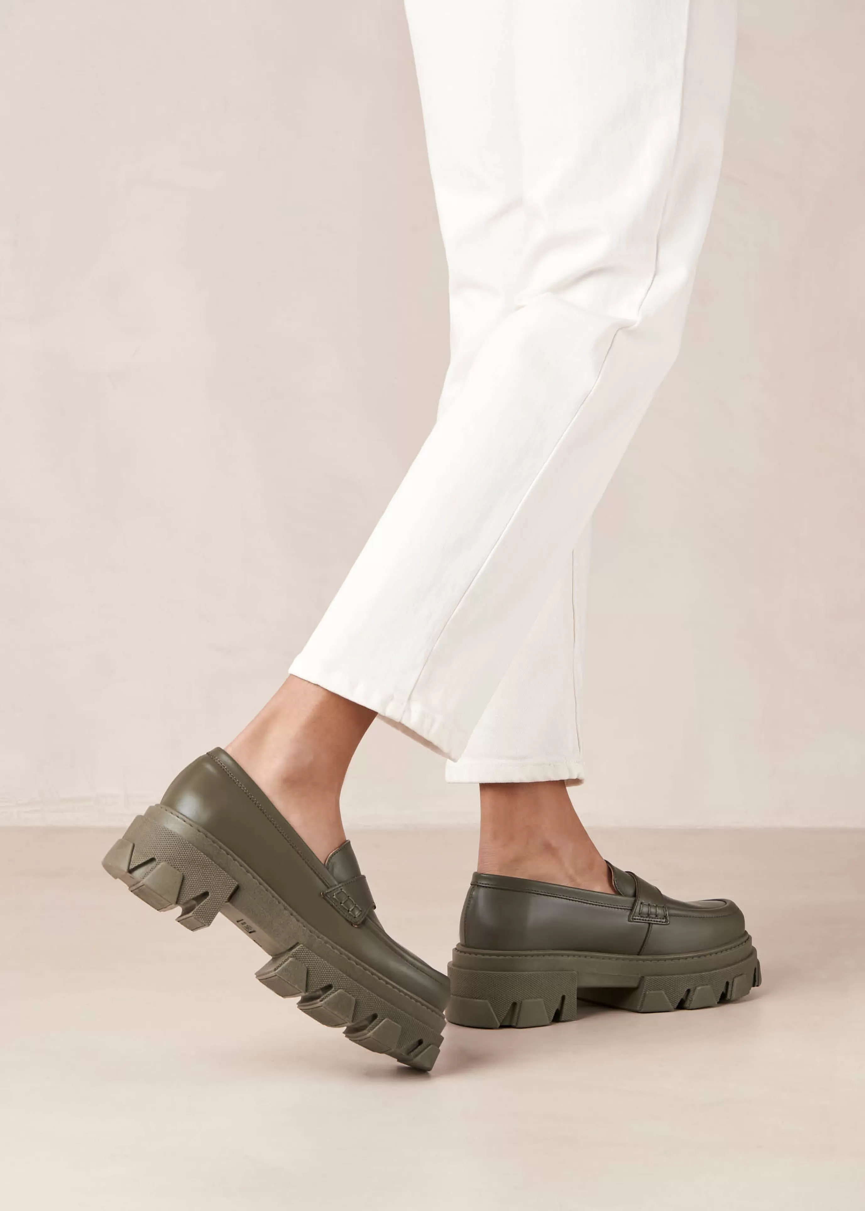 Online Mocasines De Cuero Verde Trailblazer MOCASINES Novedad