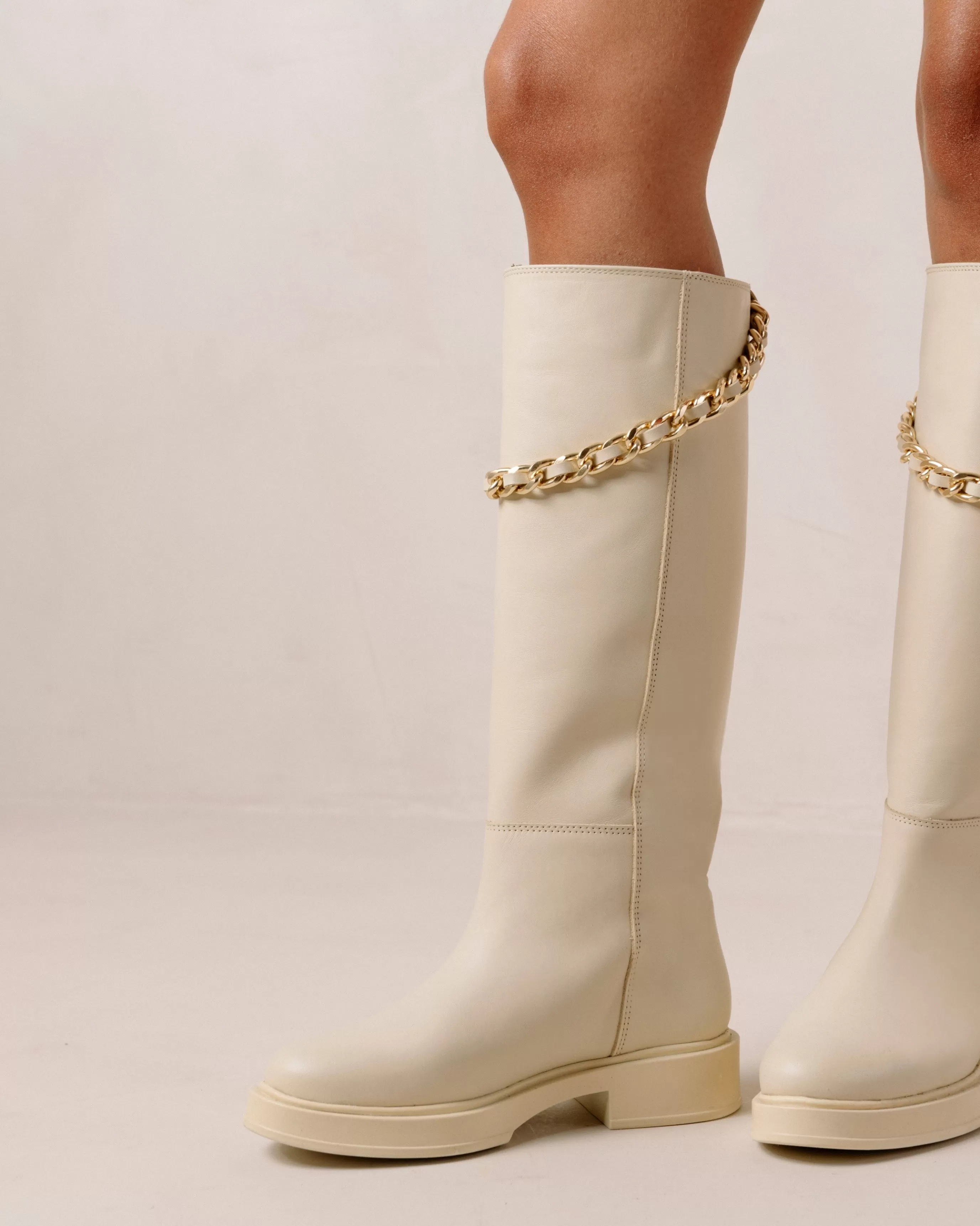 Online Pier - Botas De Piel Blancas BOTAS Novedad