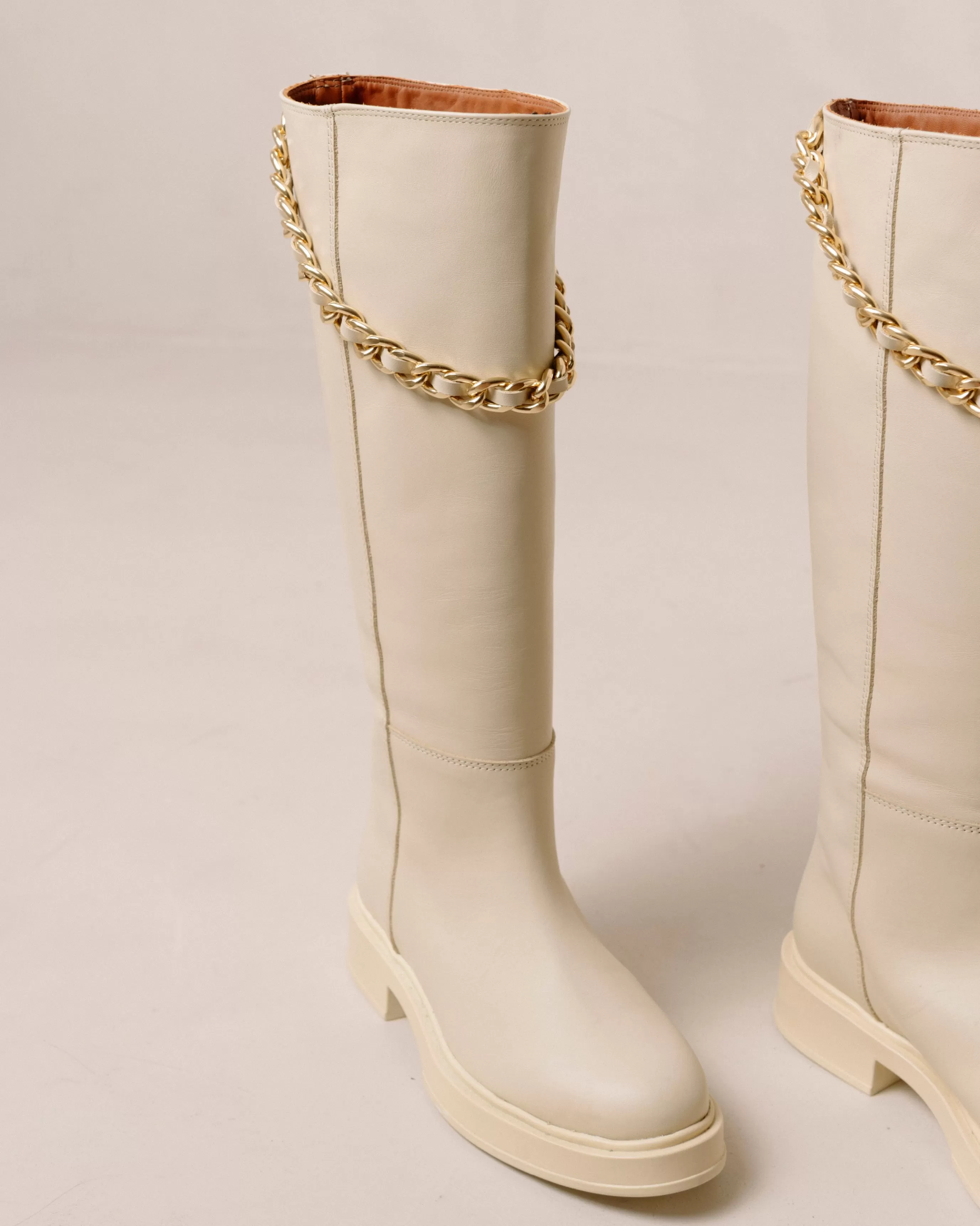 Online Pier - Botas De Piel Blancas BOTAS Novedad