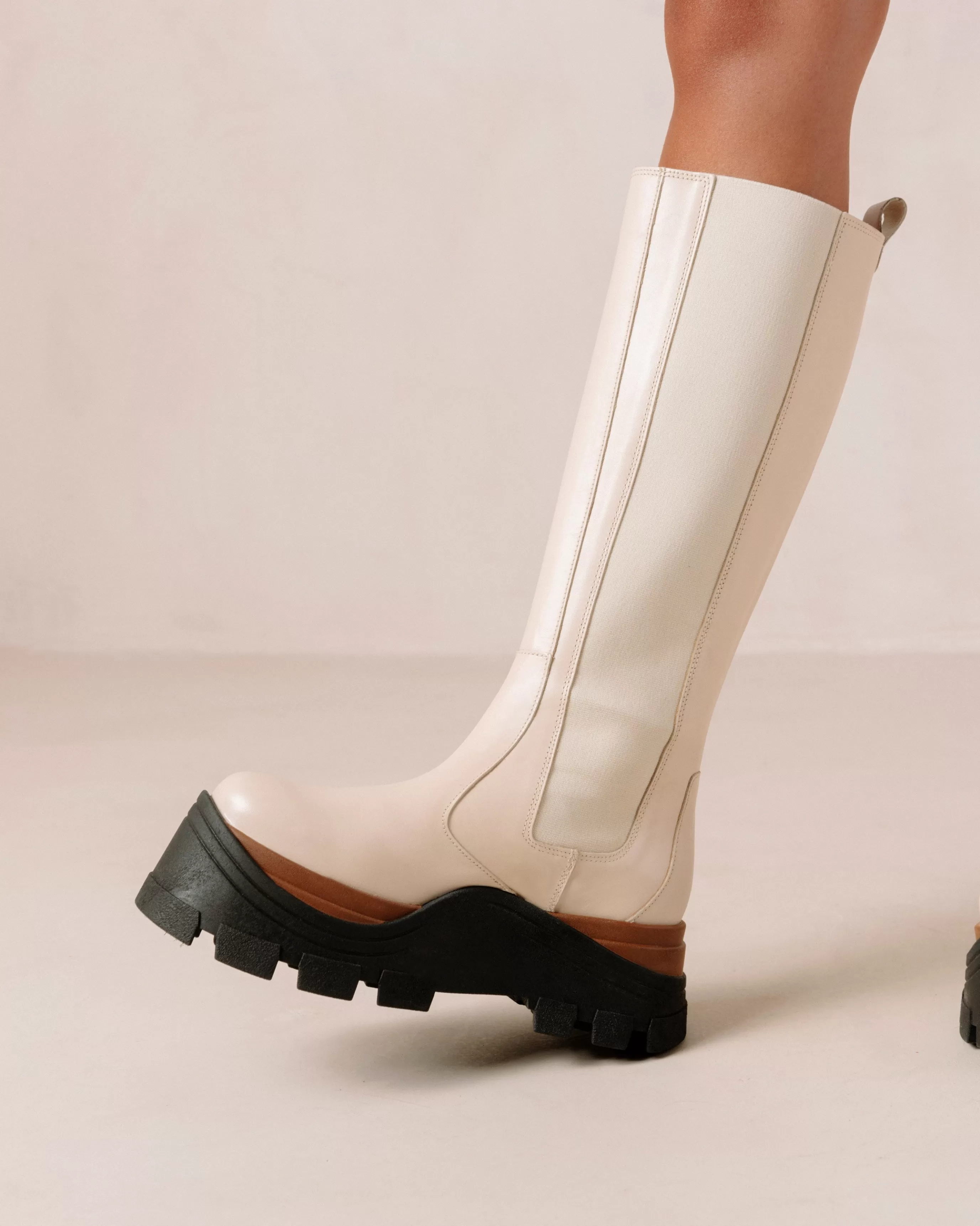 Store Roxie Nutty - Botas Blancas De Piel BOTAS Novedad